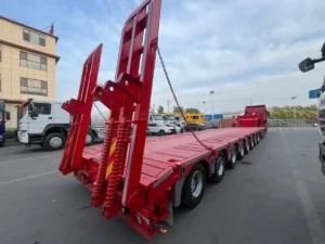 10-Axle-Hydraulic-Gooseneck-Extendable-Lowboy-Trailer-4 10 Axle Hydraulic Gooseneck Extendable Lowboy Trailer