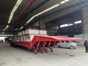 4-Axle-100-Ton-Folding-Gooseneck-Trailer3 100 Ton Folding Gooseneck Trailer