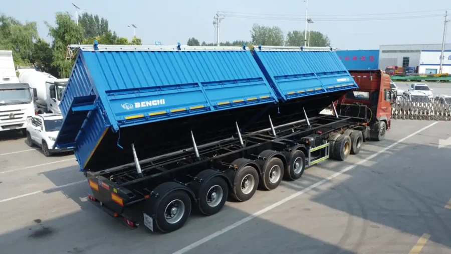 5-Axle-Grain-Side-Tipper-Semi-Trailer-6 5 Axle Grain Side Tipper Semi Trailer