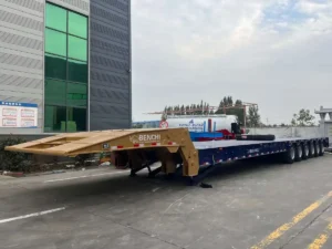 6-Axle-Folding-Gooseneck-Low-Bed-Semi-Trailer-1 6 Axle Folding Gooseneck Low Bed Semi Trailer