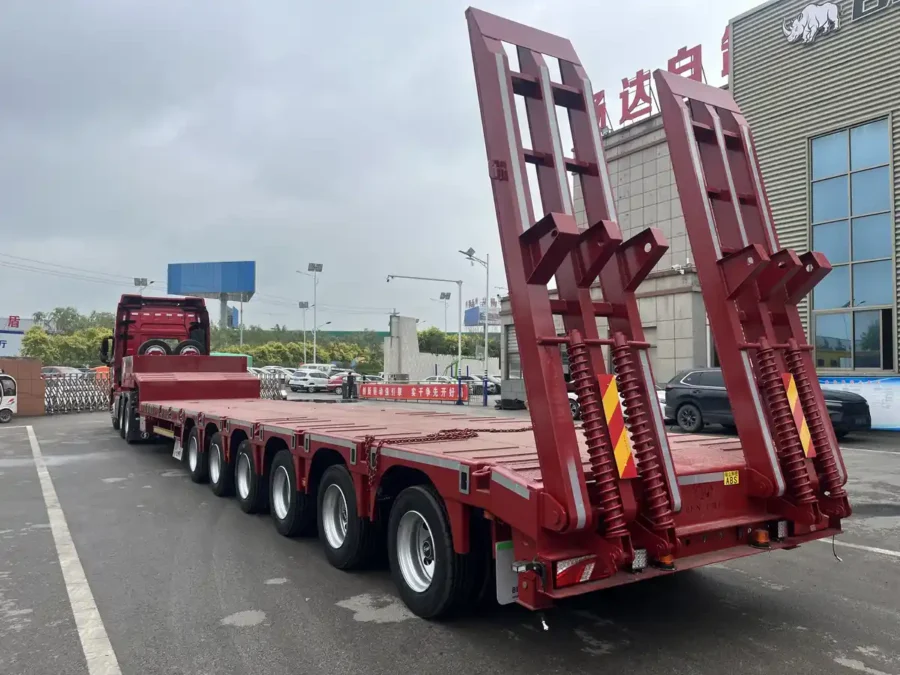 6-Axle-extendable-Low-Bed-Semi-Trailer-2 6-Axle extendable Low-Bed Semi-Trailer