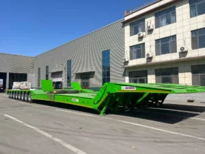 8-Axle-Folding-Gooseneck-Low-Bed-Trailer-1-1 8 Axle Folding Gooseneck Low Bed Semi Trailer