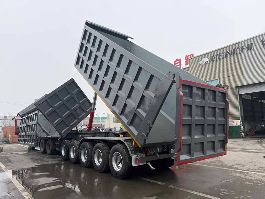 Front-side-rear-tipping-dump-trailer-6 Front Side Rear Tipper Dump Trailer