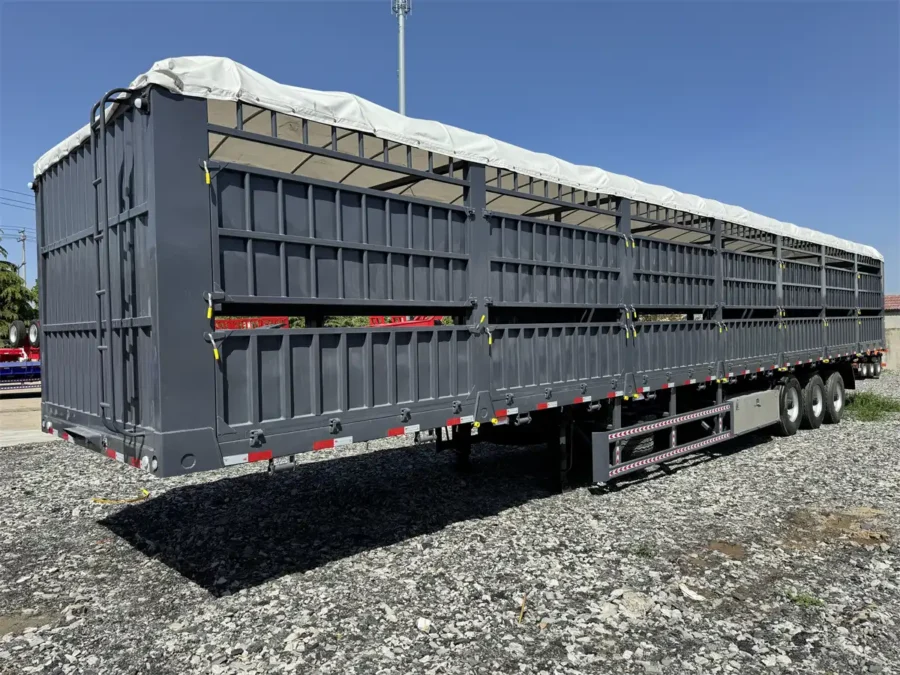 Hydraulic-Lift-Gate-Equipped-Fence-Cargo-Trailer10 Fence Cargo Trailer with Hydraulic Lift Gate